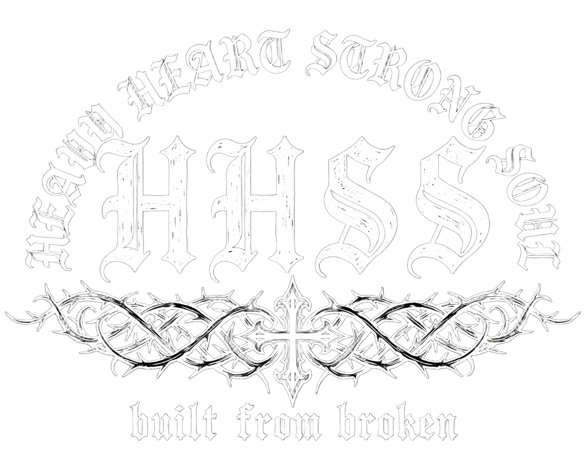 HHSS Heavy Heart Strong Soul logo — UK mental health clothing brand