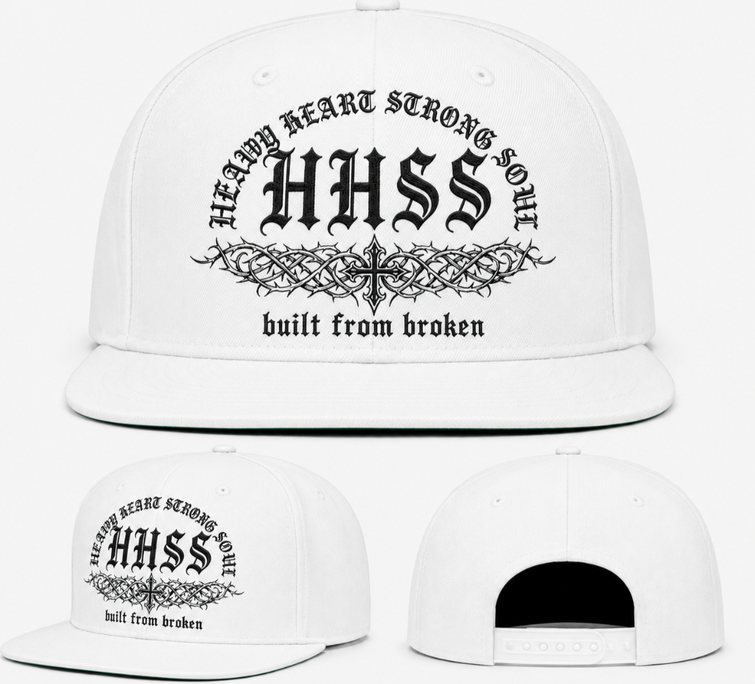 HHSS Bone snapback cap — White